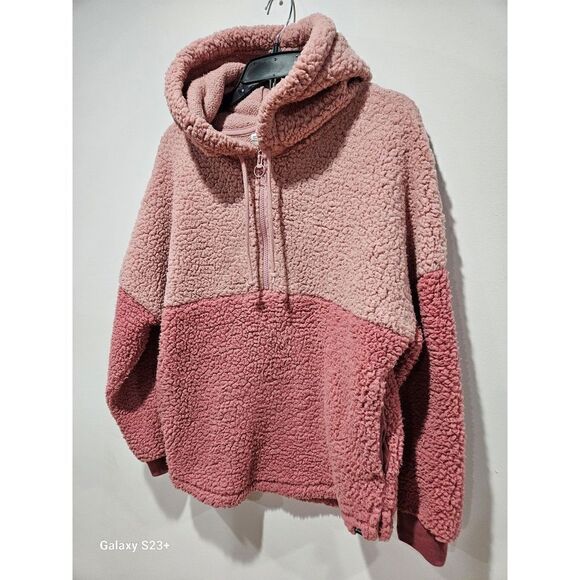 NWT Pink Victoria Secret Sherpa Pullover - Picture 1 of 6